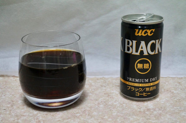 ブラックの缶コーヒー