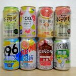 グレープフルーツチューハイ8種類