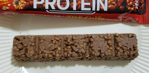 1本満足バー PROTEIN チョコ中身